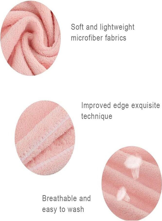 AMERTEER 2-Piece Revolutionary Fast Drying Frizz Free Curls & Premium Quality Microfiber Hair Towel Wrap for Women - Image 5