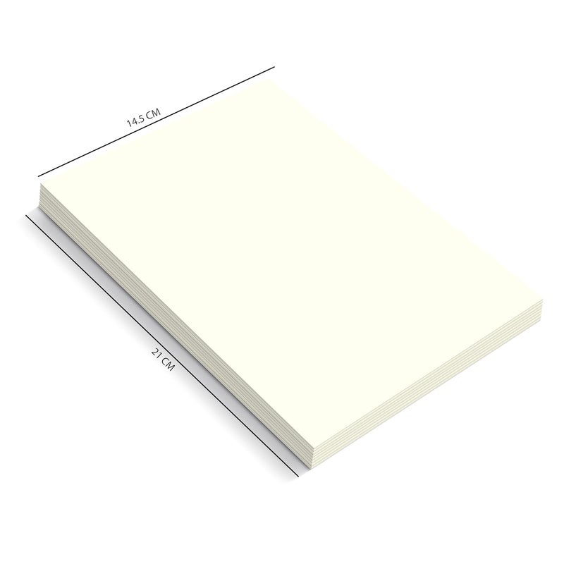 PAPERO A5 Loose Leaf Sketch Paper/Drawing Sheets | 140 GSM | 50 Sheets | Size (21 x 14.5 cm) | Ideal for Artists & Designers - Image 2