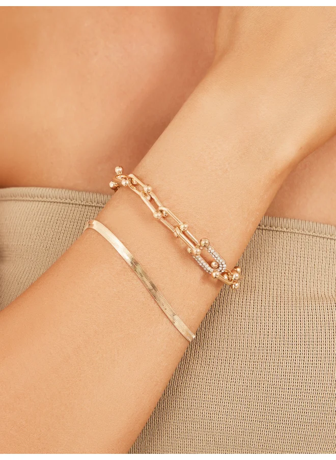 ستايلي Styli Set of 2 - Link and Chain Bracelet