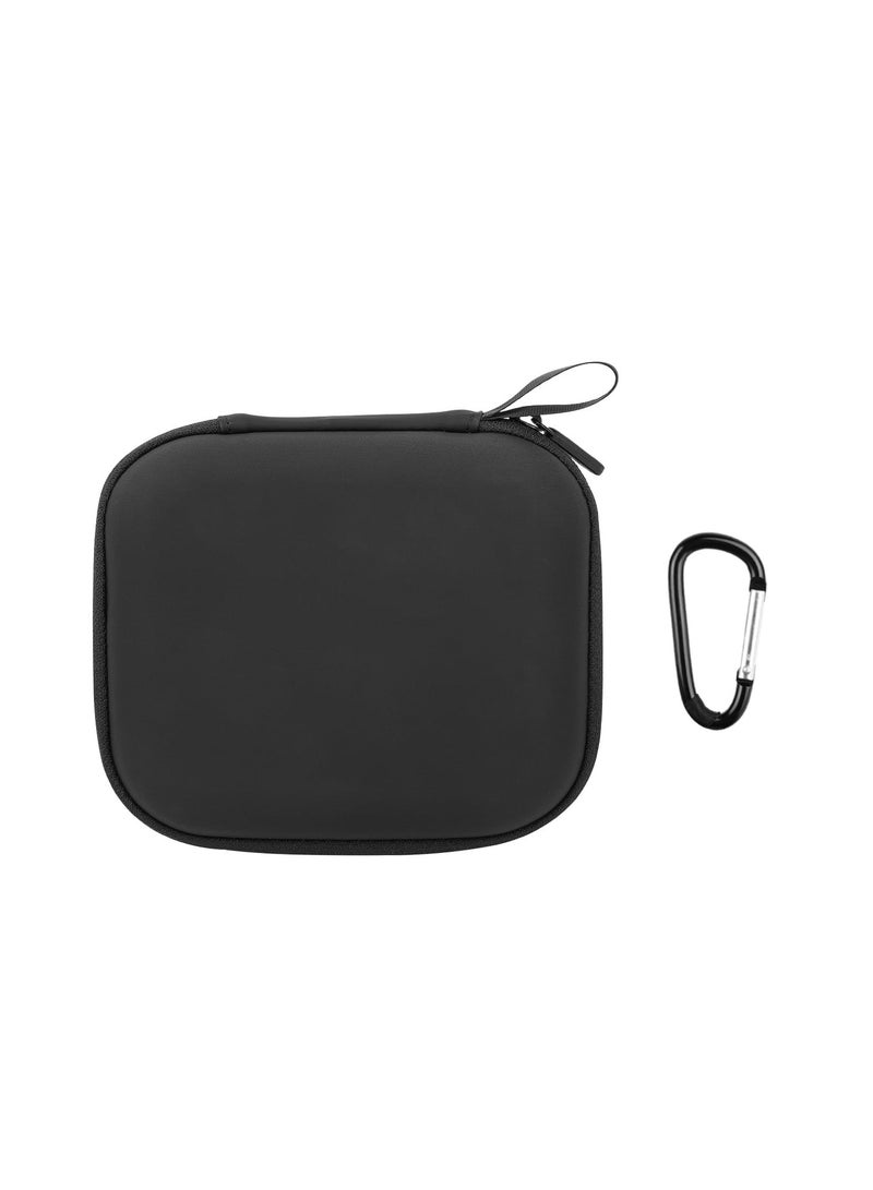 Travel Carrying Case for DJI Neo Hard Mini Storage Case Carry Bag Neo Drone Body Case Waterproof PU Leather EVA Protective Cover Shell Portable Organizer with Carabiner Accessories (Black)  - Image 3