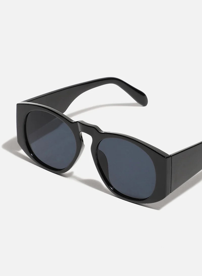 Haute Sauce  Black Frame Retro Sunglass  | Best Price UAE