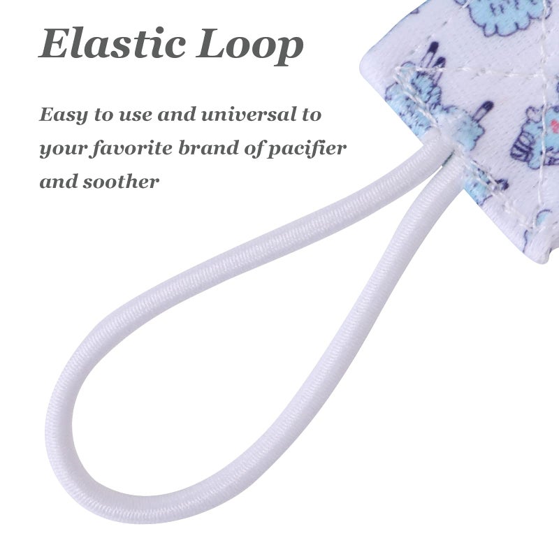 babygoal Pacifier Clips, 6 Pack Pacifier Holder Fits for Most Pacifiers and Binkies 6PB02 - Image 4