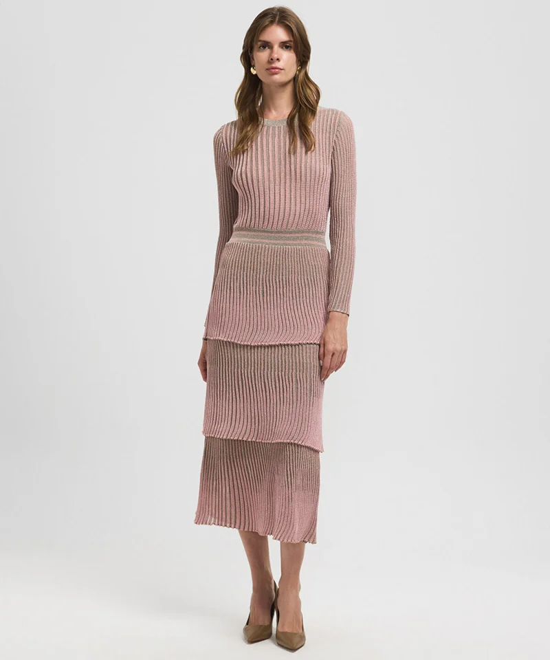 Ipekyol Tiered Hem Knit Dress