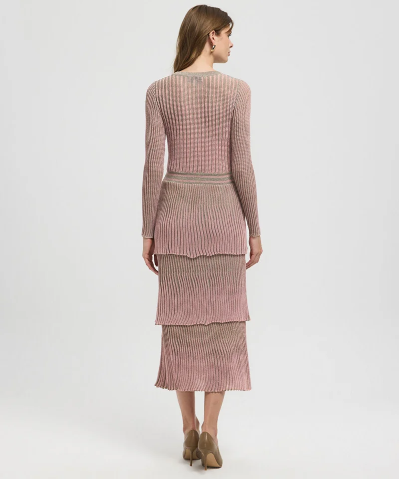 Ipekyol  Tiered Hem Knit Dress for Women | Best Price UAE