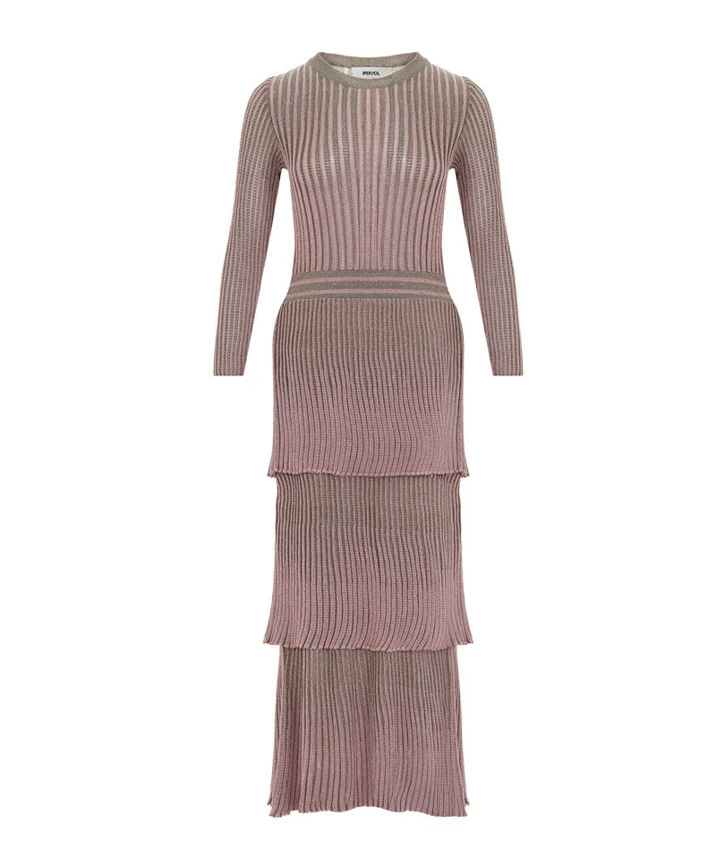 Ipekyol  Tiered Hem Knit Dress for Women | Best Price UAE