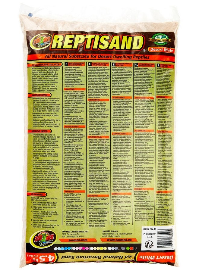Zoo Med ReptiSand®, 10 Pounds, Desert White - Image 3