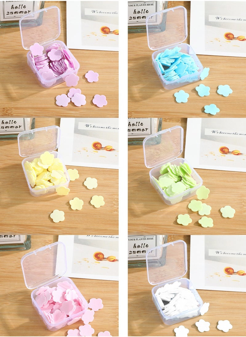Set of 6 Portable Dissolvable Soap Packets for Handwashing and Cleaning, Great for Kids and Adults Outdoor Travel and Camping Hiking