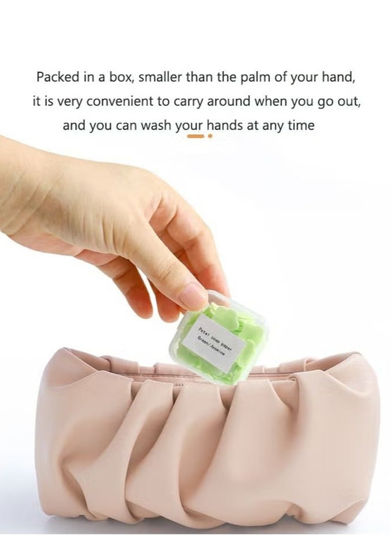 Set of 6 Portable Dissolvable Soap Packets for Handwashing and Cleaning, Great for Kids and Adults Outdoor Travel and Camping Hiking