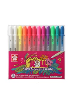 Sakura Gelly Roll Moonlight Pack of 12 Pens in Assorted colors (10 moonlight & 2 Whtie pens)
