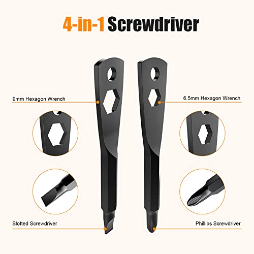 KUSONKEY Christmas Gifts Stocking Stuffers for Men, KUSONKEY Keychain Screwdriver Tool Gifts for Men, 4-in-1 Screwdriver Bit with Phillips,Slotted and Hex Wrench Cool Gadgets for Him,Husband,Boyfriend,Dad - Image 3