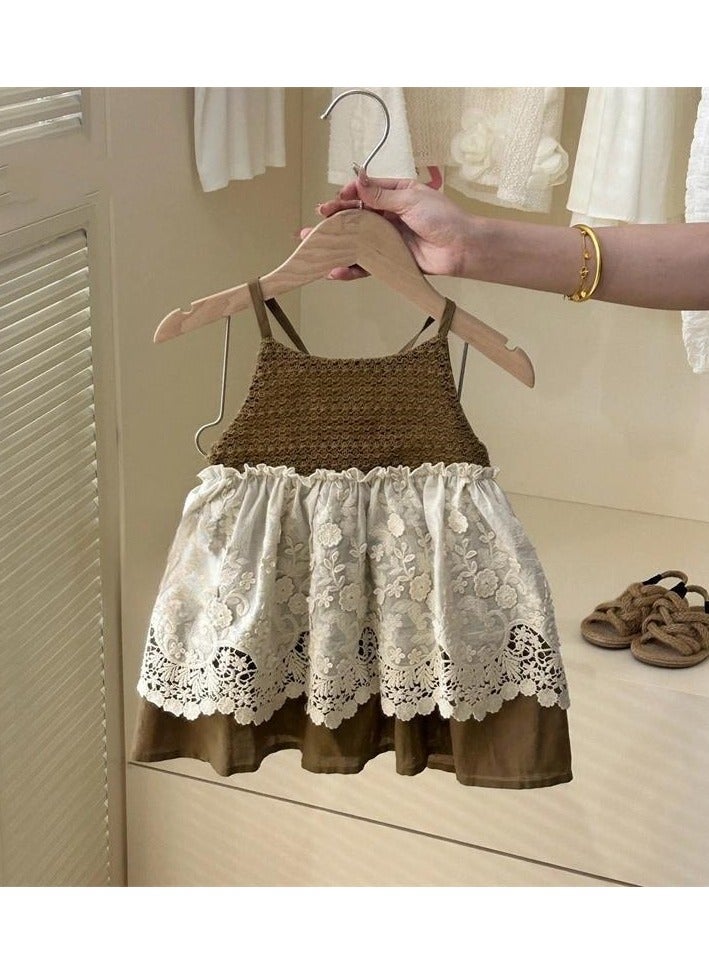 Children's Princess's Birthday Dress Performance  Puffy Dress with a Western Style  - Image 1