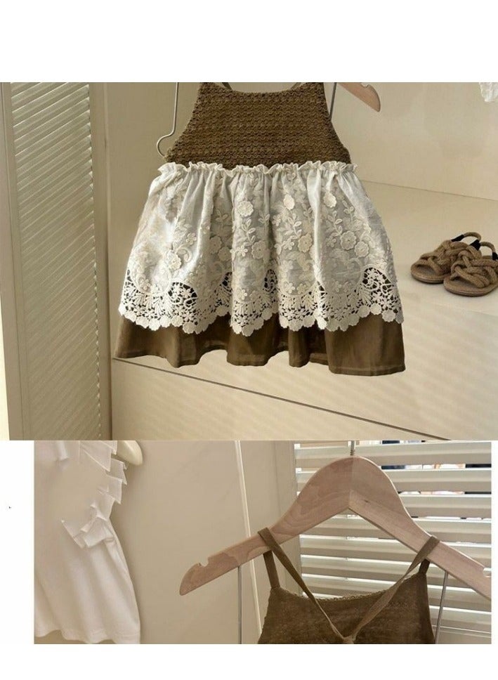 Children's Princess's Birthday Dress Performance  Puffy Dress with a Western Style  - Image 2