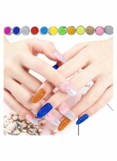 KASTWAVE Nail Kit Set , 12 Glitter Acrylic Powder Kit Nail Art Tips Nail Art Decoration  - Image 2