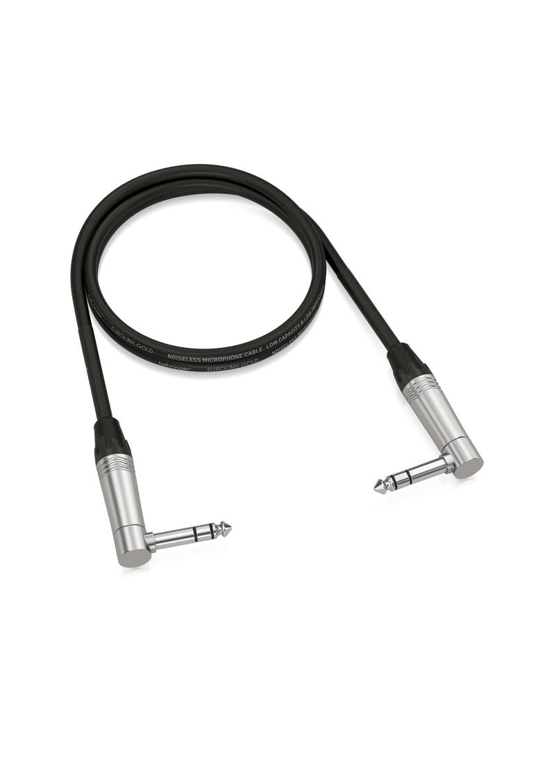 Behringer Instrument Patch Cable 3ft with 1/4" TRS Right Angled Connectors