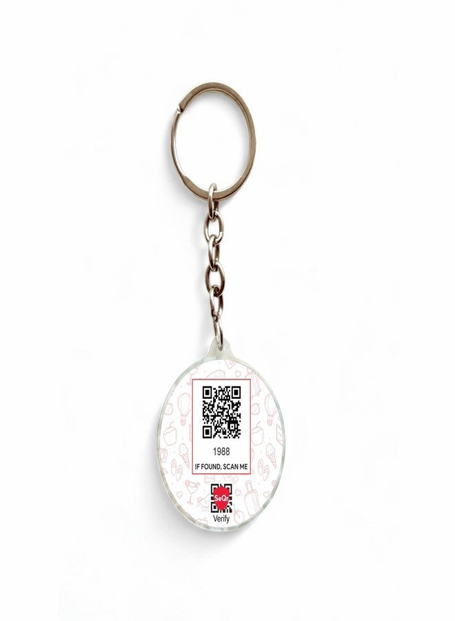 SeQR Lost and Found SWITZERLAND Souvenir Keychain Smart QR Tag for Travel, Bag, Stroller, Luggage Acrylic Digital ID Keychain for Safety and Return - Image 5