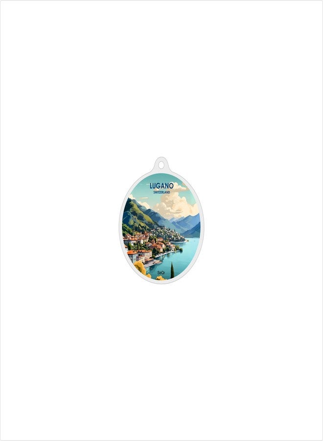 SeQR Lost and Found SWITZERLAND Souvenir Keychain Smart QR Tag for Travel, Bag, Stroller, Luggage Acrylic Digital ID Keychain for Safety and Return - Image 3
