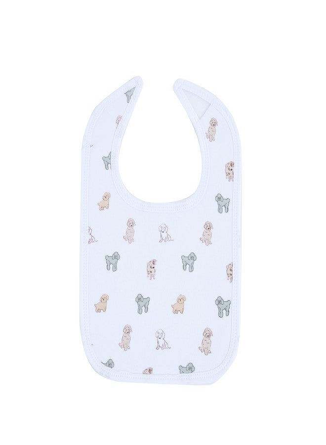 Big Softies مرايل أطفال بيج سوفتيز مطرزة ومزينة برسومات كلاب، مع شريط فيلكرو ناعم - بني | قطن | فائقة النعومة والامتصاص | مناسبة للأطفال من عمر 6 إلى 24 شهرًا، للجنسين | عبوة من 3 قطع - Image 3