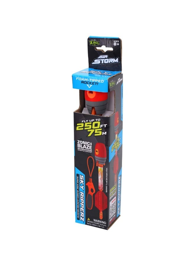 Zing Air Storm Sky Ripperz Super Sonic Bungee Launcher Rocket with Whistle - Image 1