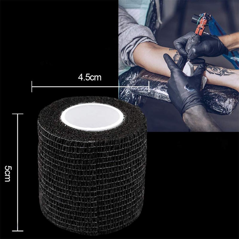 Autdor Tattoo Grip Tape Wrap Cover - Autdor 6Pcs 2" x 5 Yards Tattoo Machine Tape Cohesive Elastic Bandage Rolls Self-Adherent Tape for Grip Tube Accessories Sports Tape - Image 4