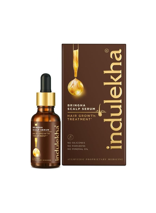 Indulekha Bringha Hair Growth Treatment Scalp Serum ,30ml |Ayurvedic Hair Growth Serum - Image 1