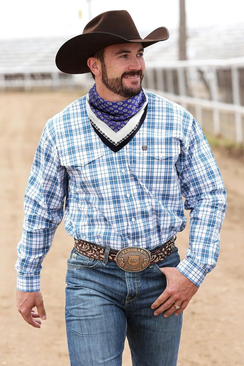 GERINLY Vintage Silk Feel Square Scarf for Men Satin Bandana Tiny Pattern Print Neckerchief Geometry Head Scarf Fashion - Image 5