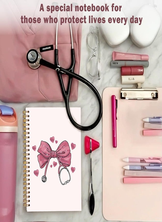 Lacama Nurse Notebook Nurse Gifts for Women, Nursing School Planner Pink Bow Nurse Journal, Nurses Week Gifts, Nurse Appreciation Gift, Nursing Student Graduation Gift, Coquette Stuff， School Office Supplies Nurse Essentials - Image 5