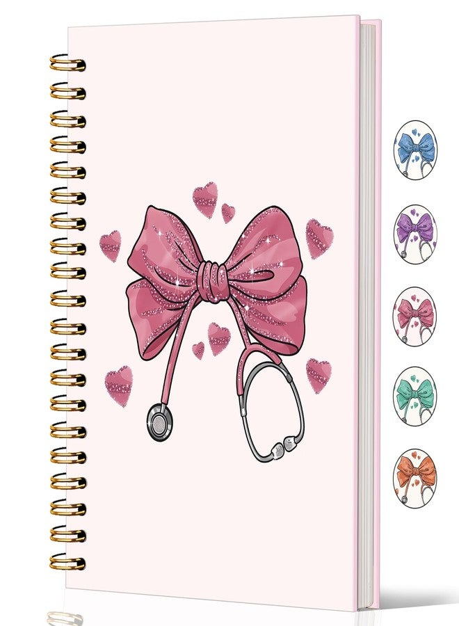 Lacama Nurse Notebook Nurse Gifts for Women, Nursing School Planner Pink Bow Nurse Journal, Nurses Week Gifts, Nurse Appreciation Gift, Nursing Student Graduation Gift, Coquette Stuff， School Office Supplies Nurse Essentials - Image 1