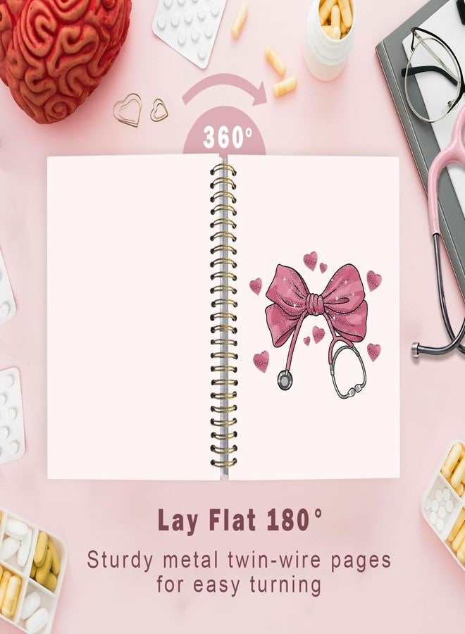 Lacama Nurse Notebook Nurse Gifts for Women, Nursing School Planner Pink Bow Nurse Journal, Nurses Week Gifts, Nurse Appreciation Gift, Nursing Student Graduation Gift, Coquette Stuff， School Office Supplies Nurse Essentials - Image 4
