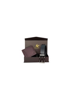 HORNBULL HORNBULL Mens Combo Brown Wallet and Black Belt | Genuine Leather Wallet for Men | RFID Combo Wallet Gift Hamper BW10495  - Image 1