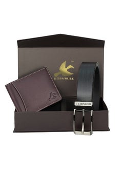 HORNBULL HORNBULL Mens Combo Brown Wallet and Black Belt | Genuine Leather Wallet for Men | RFID Combo Wallet Gift Hamper BW10495  - Image 2