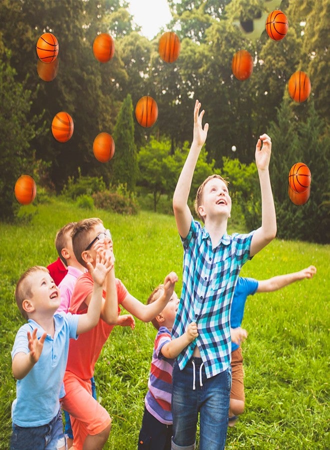 WELLVO Basketballs Party Favors 36 Pack Mini Basketball Stress Balls Relief Toys Foam Sports Balls for Kids Goodie Bag Stuffers Classroom Prizes Football Party Decorations(1.6 inch) - Image 4