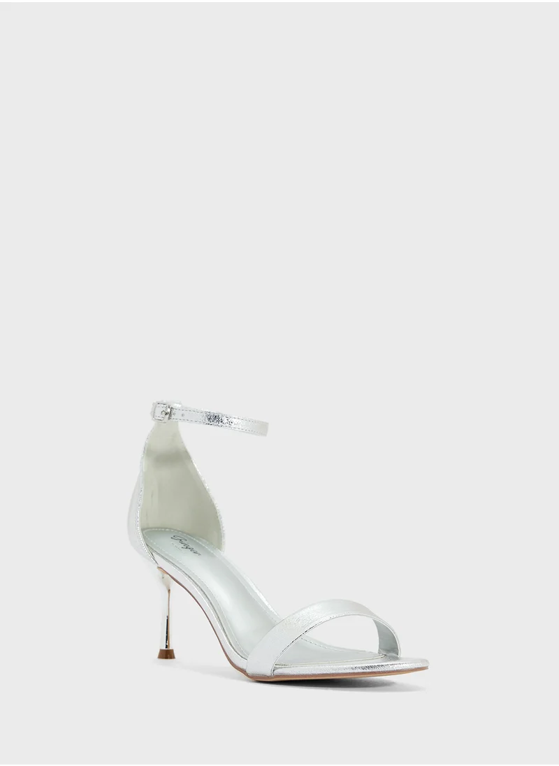 Ginger Double Strap Heeled Sandal