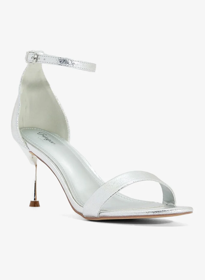 جينجر صندل بكعب بحزامين