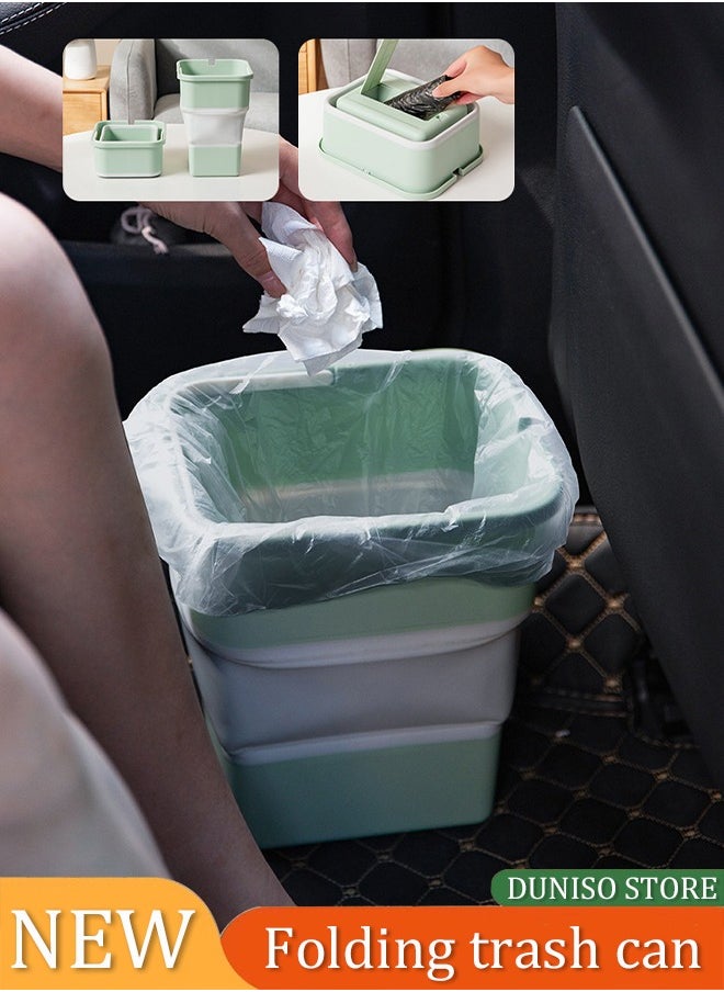 DUNISO - Car trash can, multifunctional portable foldable trash can, can be carried by hand, suitable for car beach camping and picnicking - Image 1