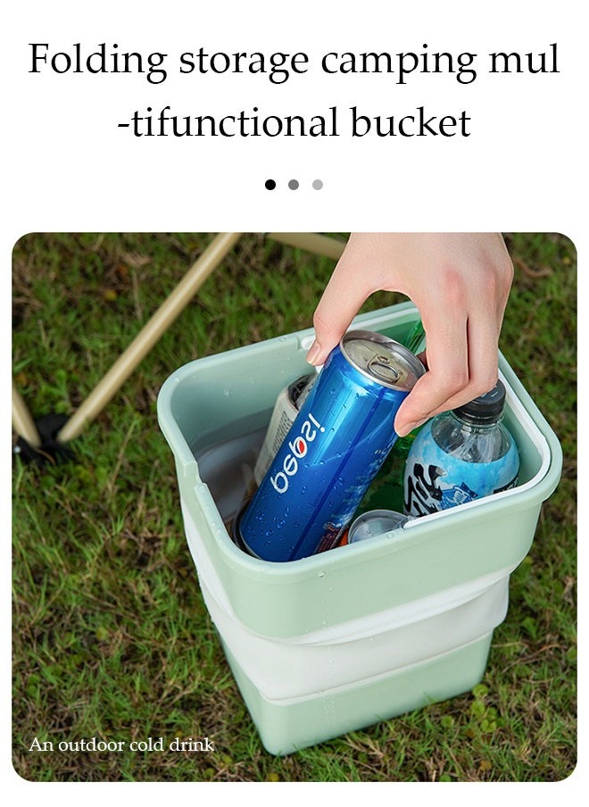 DUNISO - Car trash can, multifunctional portable foldable trash can, can be carried by hand, suitable for car beach camping and picnicking - Image 1