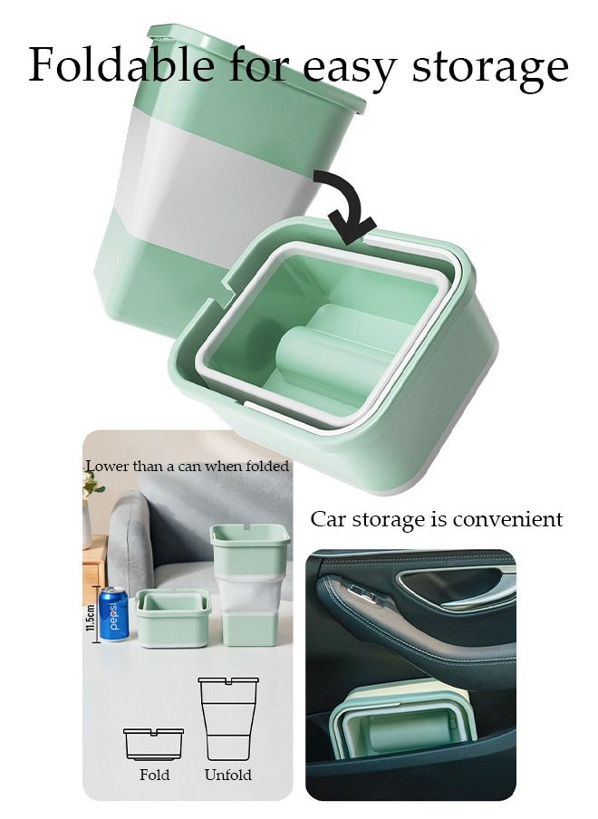DUNISO - Car trash can, multifunctional portable foldable trash can, can be carried by hand, suitable for car beach camping and picnicking - Image 1