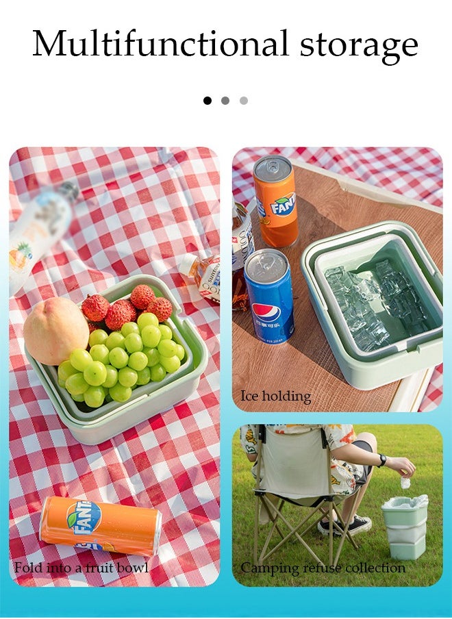 DUNISO - Car trash can, multifunctional portable foldable trash can, can be carried by hand, suitable for car beach camping and picnicking - Image 1
