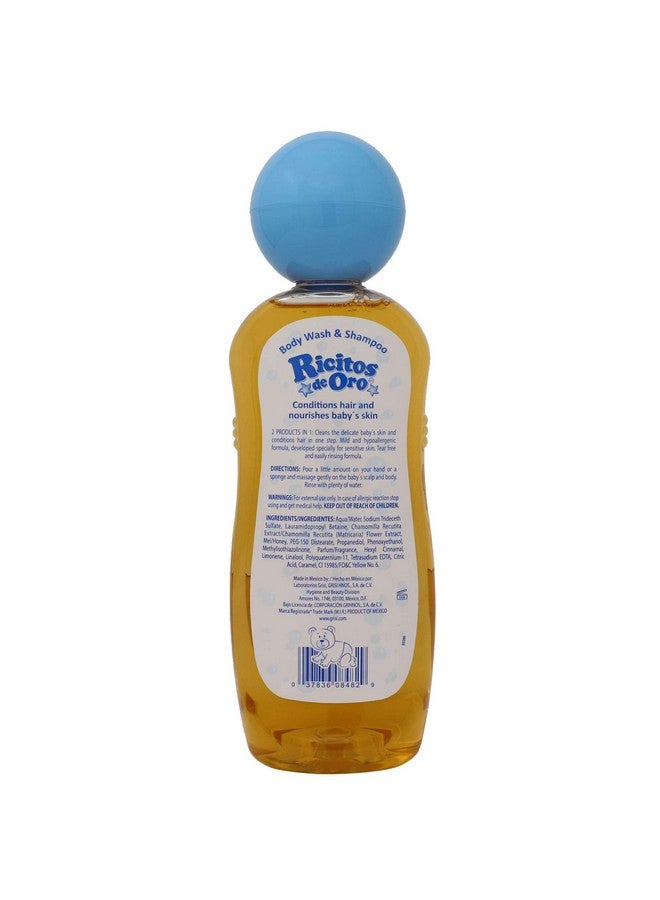 Ricitos de Oro 2In1 Baby Hair And Body Wash Hypoallergenic Tear Free Body Wash And Shampoo With Chamomile And Honey Cleansing Formula For Babies 2Pack Of 13.5 Fl Oz Each 2 Bottles. - Image 4