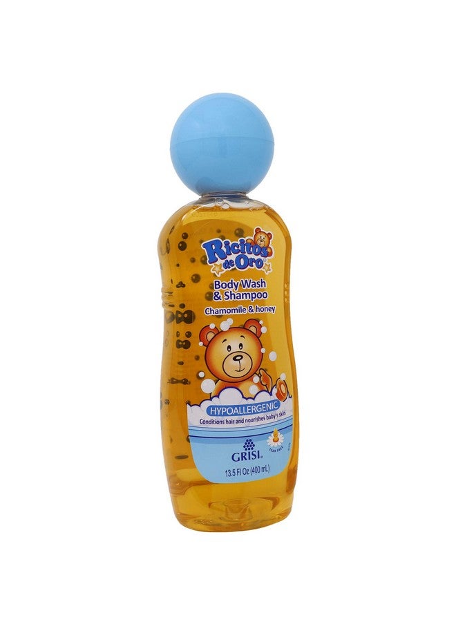 Ricitos de Oro 2In1 Baby Hair And Body Wash Hypoallergenic Tear Free Body Wash And Shampoo With Chamomile And Honey Cleansing Formula For Babies 2Pack Of 13.5 Fl Oz Each 2 Bottles. - Image 2
