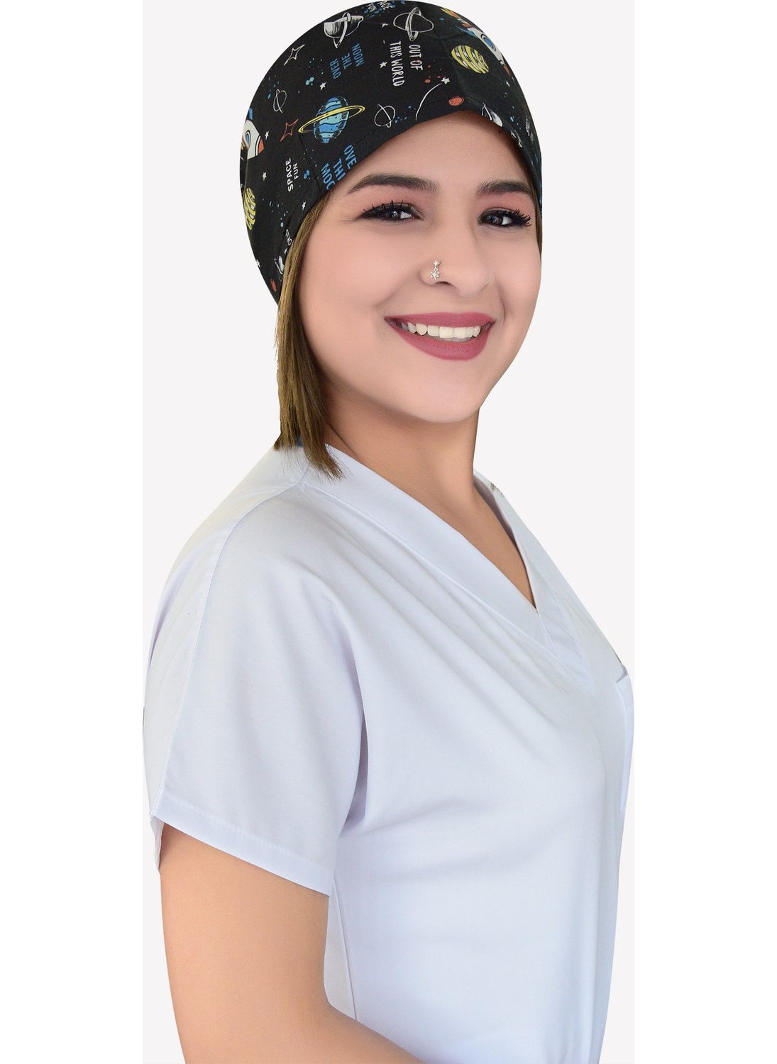 Nur Ortopedi Black Planet Doctor Nurse Hospital Medical Surgical Bonnet  - Image 3