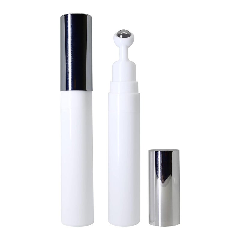 nsb herbals nsb herbals Premium Empty Roll On Bottles 15 ML With Cooling Massage Roller And Shiny Silver Cap For Under Eye CreamLotion Essential Oils Perfumes Refillable Reusable Pack Of 6  - Image 2