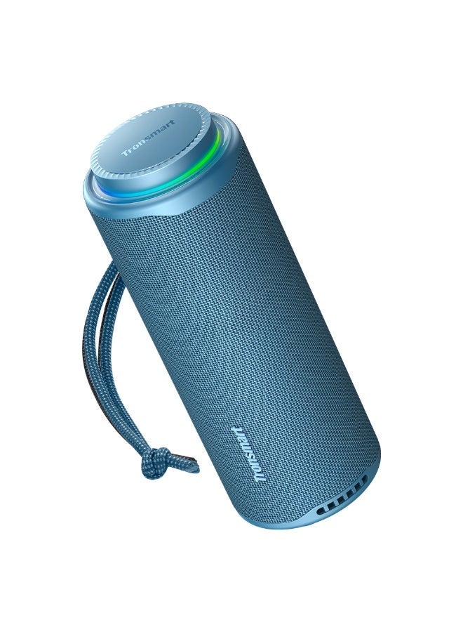 Tronsmart T8 Portable Bluetooth Speaker 40W Boom with 360° Surround Sound, Custom EQ via APP, IPX7 Waterproof, Dual pairing, 18H Playtime BeatSync Lights, Bluetooth 5.3, Rotary Volume Control, Micro SD/TF Card (Blue) - Image 1