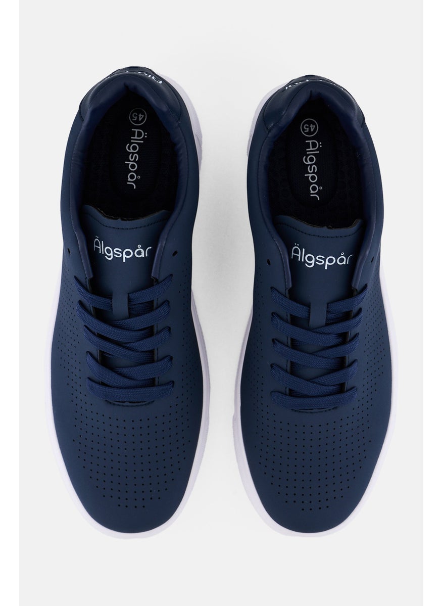Algspar Men Lace Up Casual Shoes, Navy  - Image 3