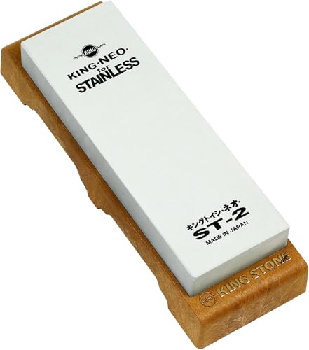 King Japanese Authentic Sharpening Stone: King Grindstone Neo ST-2 (with stand) - Image 1