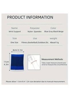Plan A 1 Pair Elastic Wrist Support Brace for Wrist Support and Protect Wrist for Various Sports, Bruise-Resistant, Suitable for Basketball and Volleyball, Reduce Arthritis Pain, Support Sports Performance  - Image 5