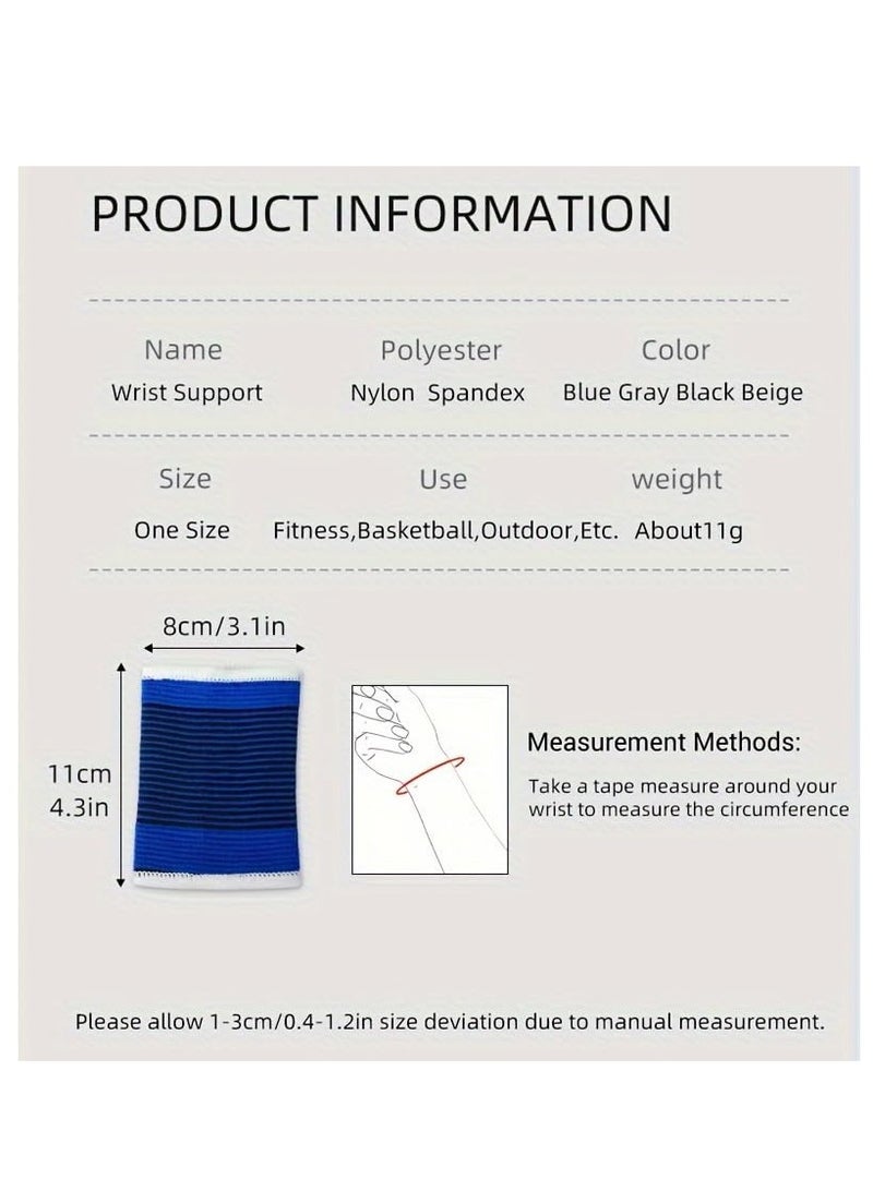 Plan A 1 Pair Elastic Wrist Support Brace for Wrist Support and Protect Wrist for Various Sports, Bruise-Resistant, Suitable for Basketball and Volleyball, Reduce Arthritis Pain, Support Sports Performance  - Image 5