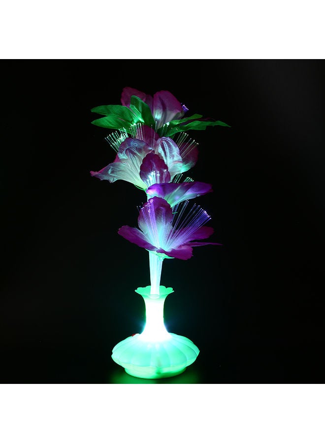 Kapok Vase Optical Fiber Lamp Night Light Green 31 x 10 x 10cm - Image 1