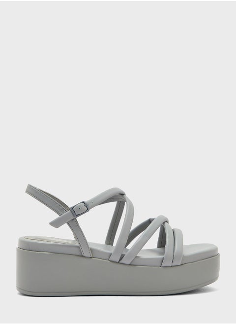 Multi Strap Wedge Sandals