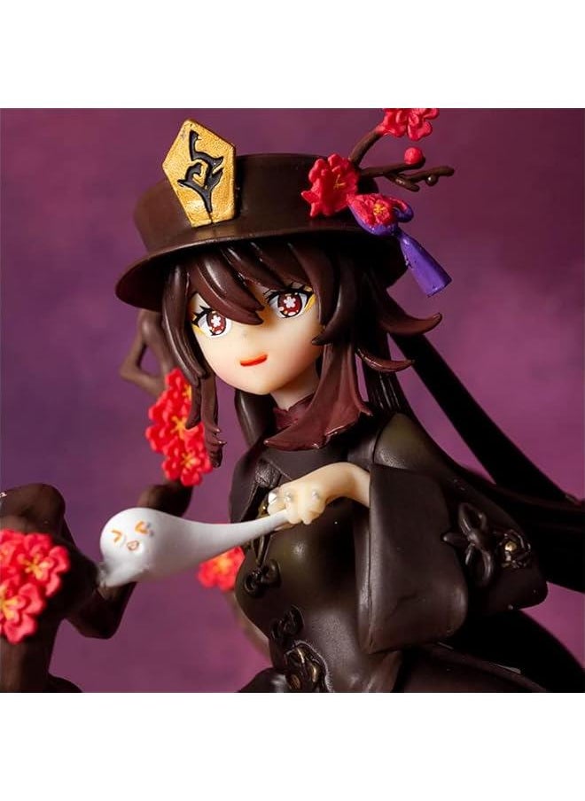 Generic - Genshin Hu Tao 1/7 Figure Game Liyue Character PVC Anime Model Toy (Sitting) - Image 1