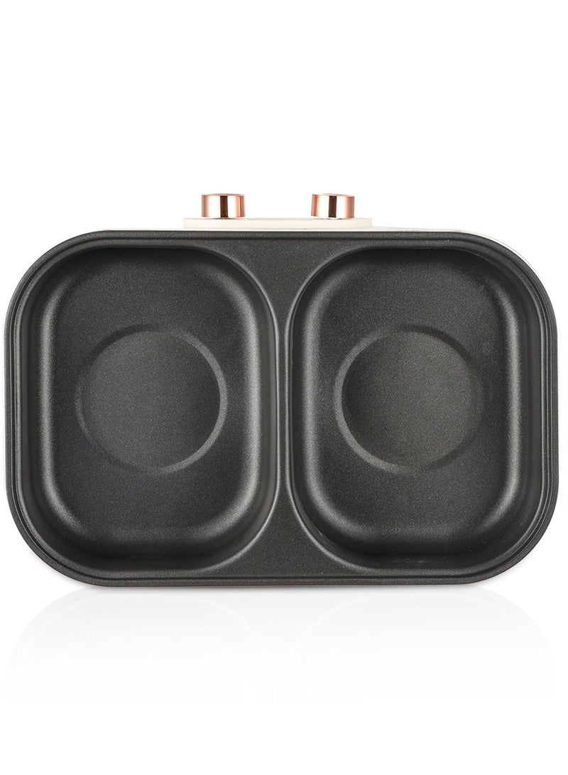 RAF 2-in-1 Electric Hot Pot & BBQ Grill | 2000W Dual Heating Zones (1000W + 1000W), 6L Double-Flavor Cooker | Multi-Purpose Electric Pot for Shabu-Shabu, Soup, Stews & Barbecue - Image 5